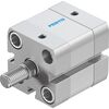 Cilindru compact Ø25 mm, Festo ADN25, cu acțiune dublă, piston cu filet M8 FE, cu frână și magnet, ISO21287 - megora.ro