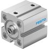 Cilindru compact Ø20 mm, Festo ADN-S20, cu acțiune dublă, piston cu filet M6 FI, cu frână și magnet - megora.ro