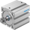 Cilindru compact Ø40 mm, Festo ADN-S40, cu acțiune dublă, piston cu filet M10x1.25 FE, cu frână și magnet - megora.ro