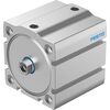 Cilindru compact Ø63 mm, Festo ADN-S63, cu acțiune dublă, piston cu filet M10 FI, cu frână și magnet - megora.ro