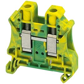 Clemă de împământare Schneider Electric NSYTRV102PE seria Linergy, diametru cablu 10 mm2, galben/verde - megora.ro
