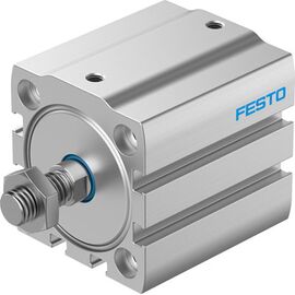 Cilindru compact Ø40 mm, Festo ADN-S40, cu acțiune dublă, piston cu filet M10x1.25 FE, cu frână și magnet - megora.ro