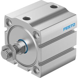 Cilindru compact Ø50 mm, Festo ADN-S50, cu acțiune dublă, piston cu filet M12x1.25 FE, cu frână și magnet - megora.ro