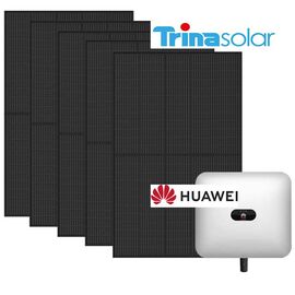 Sistem fotovoltaic monofazic 6kW On Grid, Trina Solar, Huawei sistem fixare acoperiș tiglă - megora.ro