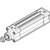Cilindru standard Ø32 mm, Festo DSBC32, cu acțiune dublă, piston cu filet M10x1.25 FE, cu frână și magnet, ISO15552 - megora.ro