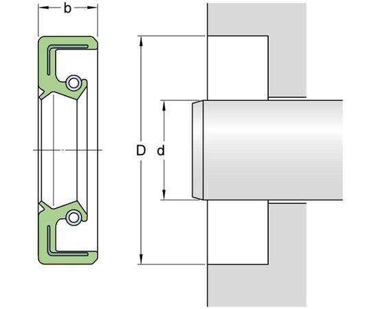 Simering SKF 42x72x10 HMSA10 RG cu buză antipraf - megora.ro