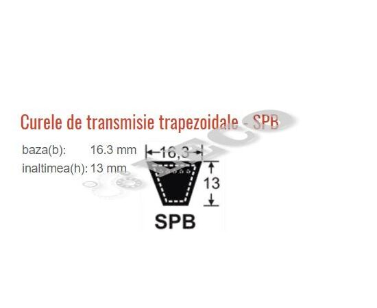 Curea trapezoidală îngustă SKF Phg Spb3870 - megora.ro