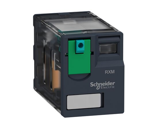 Releu miniatură Schneider Electric RXM2AB1BD seria Harmony, configurație 2 C/O, tensiune comandă 24 VDC, curent nominal 12 a - megora.ro