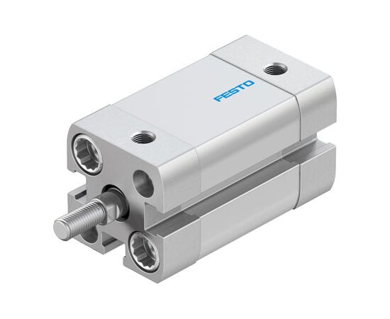 Cilindru compact Ø12 mm, Festo ADN12, cu acțiune dublă, piston cu filet M5 FE, cu frână și magnet, ISO21287 - megora.ro