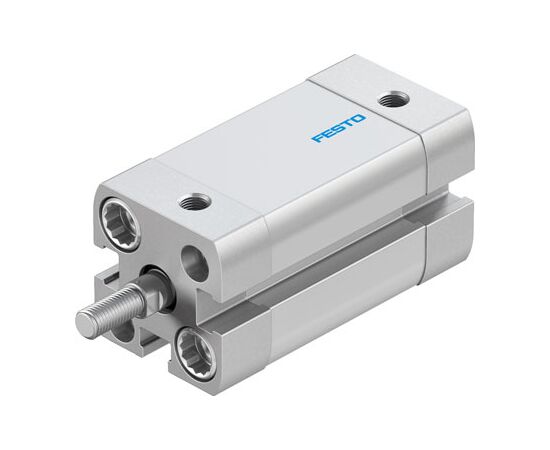 Cilindru compact Ø12 mm, Festo ADN12, cu acțiune dublă, piston cu filet M5 FE, cu frână și magnet, ISO21287 - megora.ro