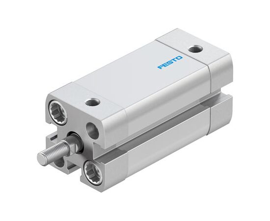 Cilindru compact Ø12 mm, Festo ADN12, cu acțiune dublă, piston cu filet M5 FE, cu frână și magnet, ISO21287 - megora.ro