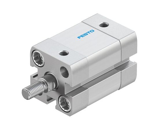 Cilindru compact Ø16 mm, Festo ADN16, cu acțiune dublă, piston cu filet M6 FE, cu frână și magnet, ISO21287 - megora.ro