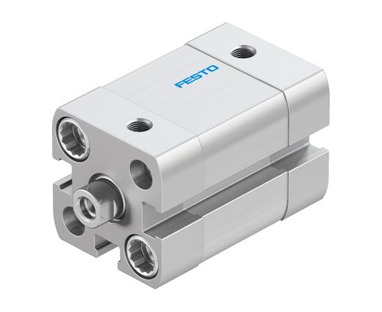 Cilindru compact Ø16 mm, Festo ADN16, cu acțiune dublă, piston cu filet M4 FI, cu frână și magnet, ISO21287 - megora.ro