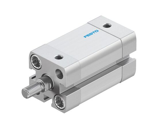 Cilindru compact Ø16 mm, Festo ADN16, cu acțiune dublă, piston cu filet M6 FE, cu frână și magnet, ISO21287 - megora.ro