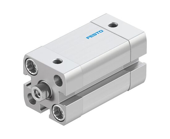 Cilindru compact Ø16 mm, Festo ADN16, cu acțiune dublă, piston cu filet M4 FI, cu frână și magnet, ISO21287 - megora.ro