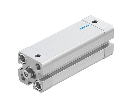 Cilindru compact Ø16 mm, Festo ADN16, cu acțiune dublă, piston cu filet M4 FI, cu frână și magnet, ISO21287 - megora.ro