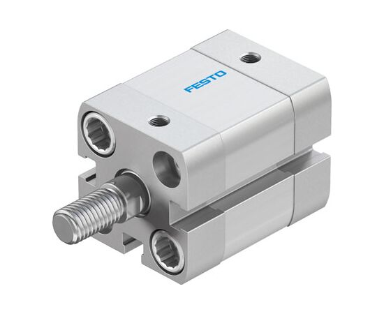 Cilindru compact Ø20 mm, Festo ADN20, cu acțiune dublă, piston cu filet M8 FE, cu frână și magnet, ISO21287 - megora.ro