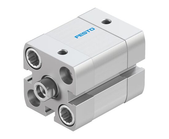 Cilindru compact Ø20 mm, Festo ADN20, cu acțiune dublă, piston cu filet M6 FI, cu frână și magnet, ISO21287 - megora.ro