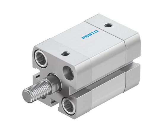 Cilindru compact Ø20 mm, Festo ADN20, cu acțiune dublă, piston cu filet M8 FE, cu frână și magnet, ISO21287 - megora.ro