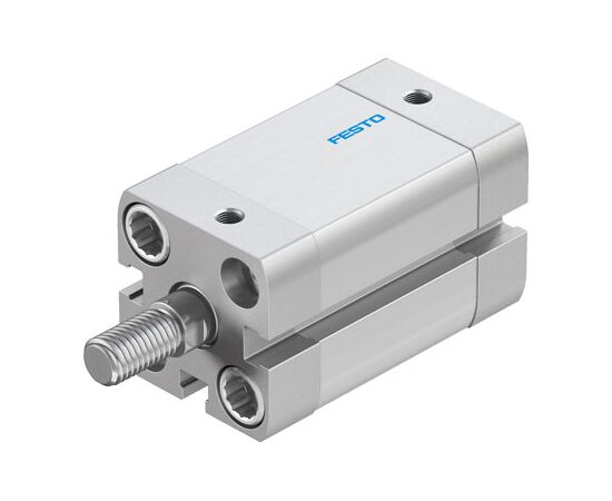 Cilindru compact Ø20 mm, Festo ADN20, cu acțiune dublă, piston cu filet M8 FE, cu frână și magnet, ISO21287 - megora.ro