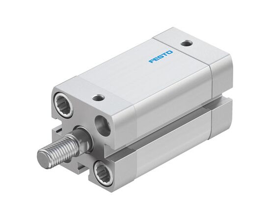 Cilindru compact Ø20 mm, Festo ADN20, cu acțiune dublă, piston cu filet M8 FE, cu frână și magnet, ISO21287 - megora.ro