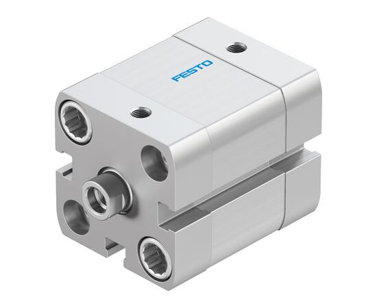 Cilindru compact Ø25 mm, Festo ADN25, cu acțiune dublă, piston cu filet M6 FI, cu frână și magnet, ISO21287 - megora.ro