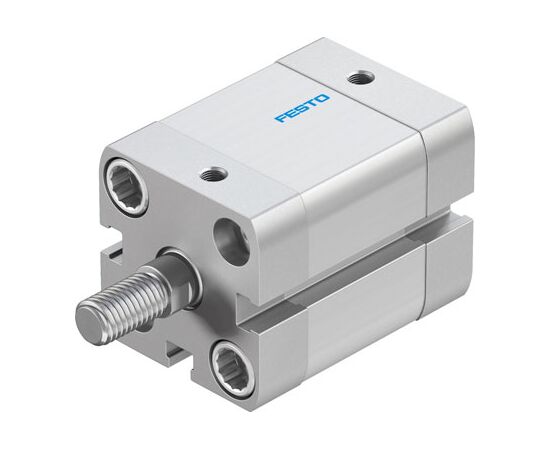 Cilindru compact Ø25 mm, Festo ADN25, cu acțiune dublă, piston cu filet M8 FE, cu frână și magnet, ISO21287 - megora.ro