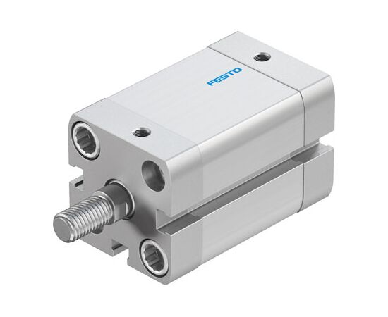 Cilindru compact Ø25 mm, Festo ADN25, cu acțiune dublă, piston cu filet M8 FE, cu frână și magnet, ISO21287 - megora.ro