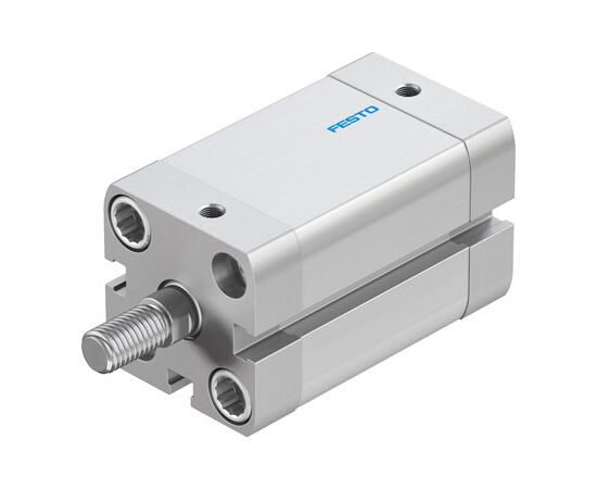 Cilindru compact Ø25 mm, Festo ADN25, cu acțiune dublă, piston cu filet M8 FE, cu frână și magnet, ISO21287 - megora.ro