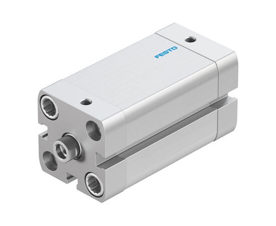 Cilindru compact Ø25 mm, Festo ADN25, cu acțiune dublă, piston cu filet M6 FI, cu frână și magnet, ISO21287 - megora.ro