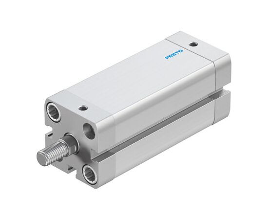 Cilindru compact Ø25 mm, Festo ADN25, cu acțiune dublă, piston cu filet M8 FE, cu frână și magnet, ISO21287 - megora.ro