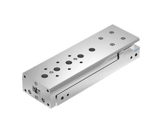 Mini-sanie piston Ø10 mm, Festo DGST10, cu acțiune dublă, frână (amortizare cu elastomer la ambele capete) și magnet - megora.ro