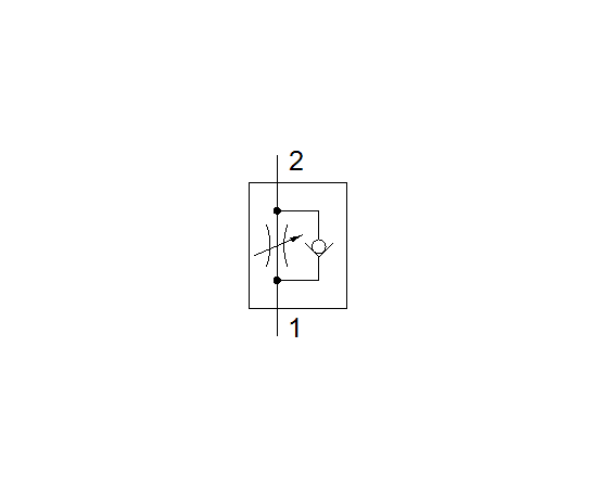 Drosel cu supapă de sens Festo VFOE-LE-T-R18-Q4, cod 8068734 Q4-&gt;R1/8 cu buton rotativ cu opritor - megora.ro
