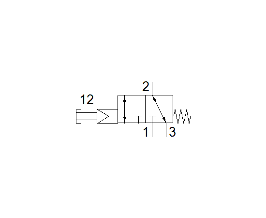 Ventil cu acționare manuală Festo VHEF-PTC-M32-M-G14, cod 5299711, 3/2 NC, acțiune monostabil, conexiune G1/4 - megora.ro