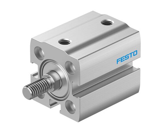 Cilindru compact Ø16 mm, Festo ADN-S16, cu acțiune dublă, piston cu filet M6 FE, cu frână și magnet - megora.ro