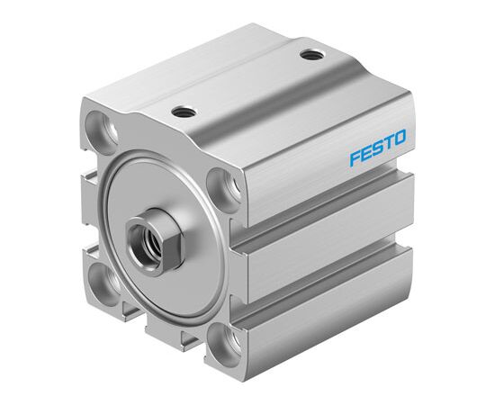 Cilindru compact Ø32 mm, Festo ADN-S32, cu acțiune dublă, piston cu filet M8 FI, cu frână și magnet - megora.ro