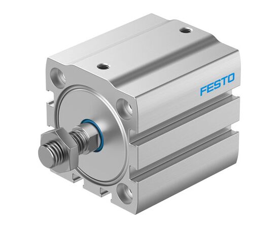 Cilindru compact Ø40 mm, Festo ADN-S40, cu acțiune dublă, piston cu filet M10x1.25 FE, cu frână și magnet - megora.ro