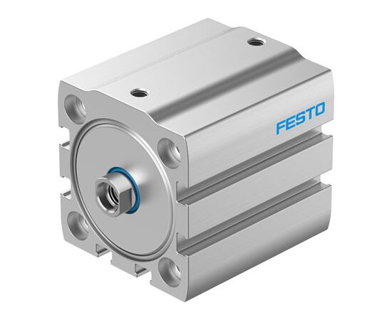 Cilindru compact Ø40 mm, Festo ADN-S40, cu acțiune dublă, piston cu filet M8 FI, cu frână și magnet - megora.ro