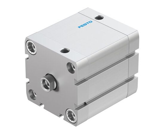 Cilindru compact Ø63 mm, Festo ADN63, cu acțiune dublă, piston cu filet M10 FI, cu frână și magnet, ISO21287 - megora.ro