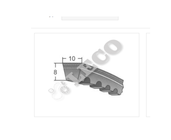 Curea trapezoidală dințată îngustă Optibelt Avx10X1013 La - megora.ro