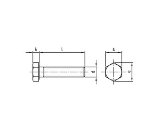 Șurub hexagonal, din inox, M4x20mm - megora.ro