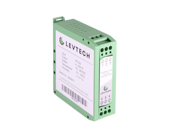 Transmițător de temperatură 2-10V pentru Pt100 Levtech LSP-TST-100-210  - megora.ro