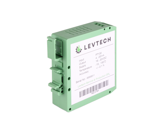 Transmițător de temperatură 4-20mA pentru Pt100 Levtech LSP-TST-100-420  - megora.ro