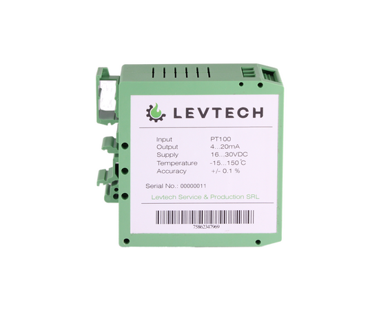 Transmițător de temperatură 4-20mA pentru Pt100 Levtech LSP-TST-100-420  - megora.ro