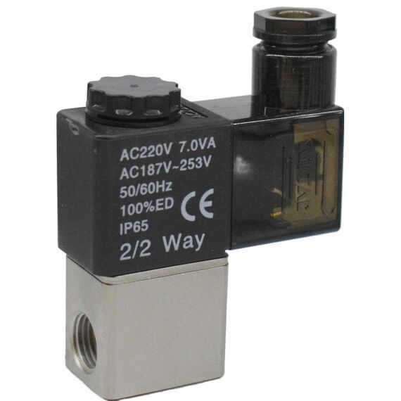 Electrovană Airtac seria 2V, 2/2 NC, acțiune directă, G1/4 - megora.ro