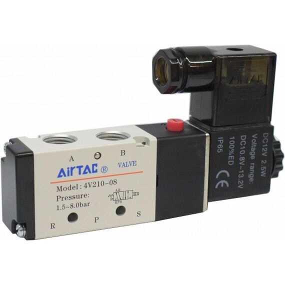 Electrovalvă Airtac 5/2 monostabil, G1/4 seria 4V200 - megora.ro