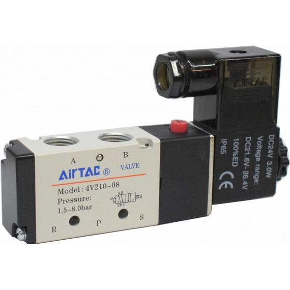 Electrovalvă Airtac 5/2 monostabil, G1/4 seria 4V200 - megora.ro