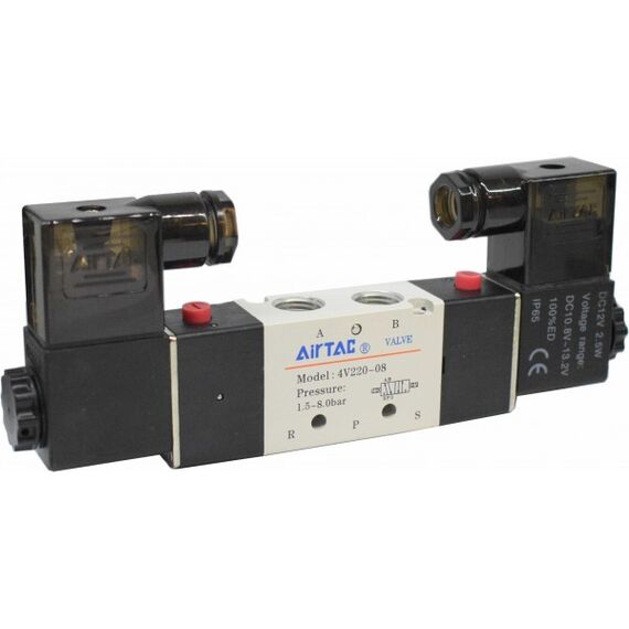 Electrovalvă Airtac 5/2 bistabil, G1/4 seria 4V200 - megora.ro