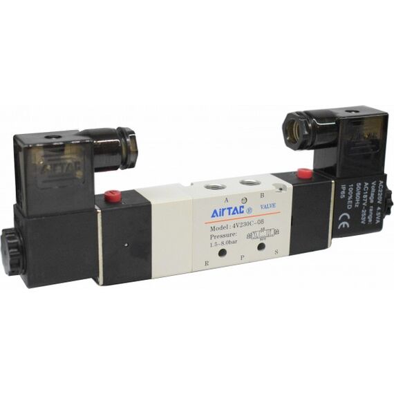 Electrovalvă Airtac 5/3 centru închis, G1/4 seria 4V200 - megora.ro