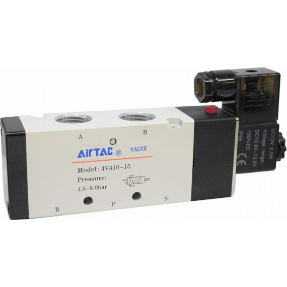 Electrovalvă Airtac 5/2 monostabil, G1/2 seria 4V400 - megora.ro